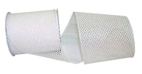 Iridescent Glitter Net Wired Edge Ribbon 4 Inch for Bows