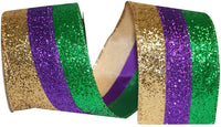 Purple Wired Edge Ribbon 2-1/2 Inch for Wreaths and Bows