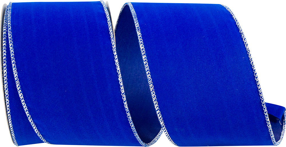 Royal 2-1 2 Inch Velvet Color Wired Edge Ribbon for Wreaths & Bows