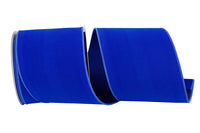 Royal Royal 4 Inch Velvet Color Wired Edge Ribbon for Wreaths & Bows