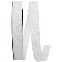 Iridescent Glitter Ribbon 5/8 Inch for Wreaths and Bows