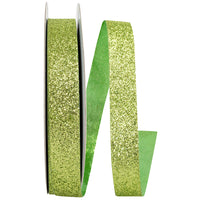 Glitter Lime 5/8 Inch Ribbon for Wreaths and Bows