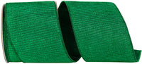 Emerald Metallic Lux Wired Edge Ribbon 4 Inch for Bows