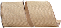 Rose 4 Inch Metallic Lux Wired Edge Ribbon for Wreaths