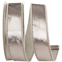 Platinum 1-1 2 Inch Designer Plush Velvet Elite Wired Edge Ribbon for Wreaths & Bows