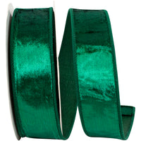 Emerald 1-1 2 Inch Designer Plush Velvet Elite Wired Edge Ribbon for Wreaths & Bows