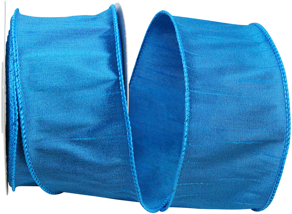 Royal 2-1 2 Inch Dupioni Wired Edge Ribbon for Wreaths & Bows