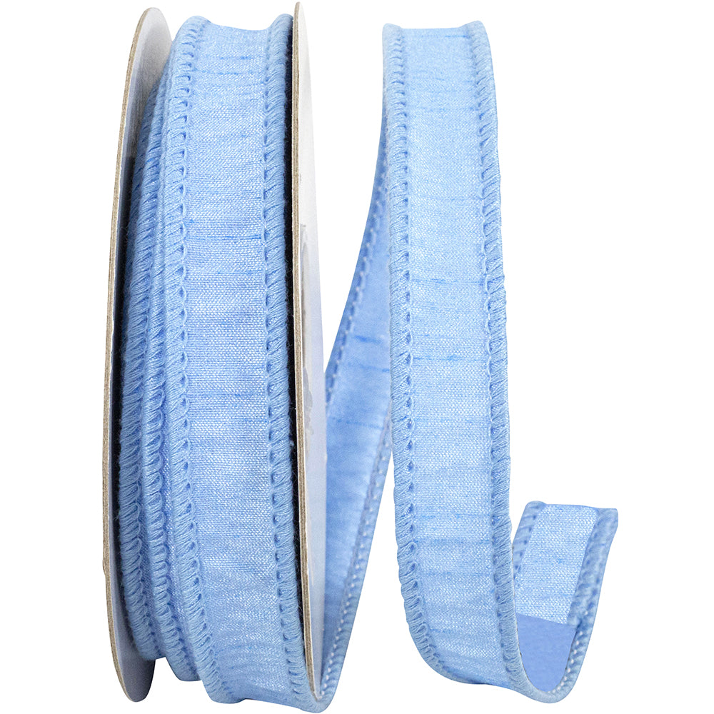 Light 7 8 Inch Dupioni Wired Edge Ribbon for Wreaths & Bows