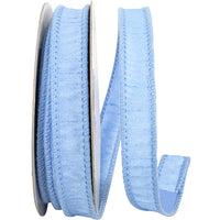 Light 7 8 Inch Dupioni Wired Edge Ribbon for Wreaths & Bows