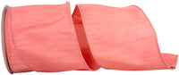 Dusty 4 Inch Dupioni Wired Edge Ribbon for Wreaths & Bows