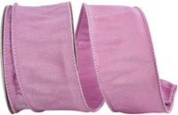 Dupioni Wired Edge Ribbon 2-1/2 Inch Rosy 10Yds