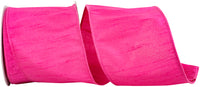 4 Inch Dupioni Wired Edge Ribbon for Wreaths & Bows