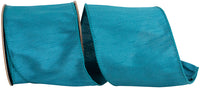 Jade 4 Inch Dupioni Wired Edge Ribbon for Wreaths & Bows