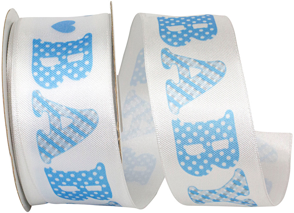 Light Baby Satin Deluxe Wired Edge Ribbon 1-1/2 Inch