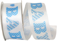 Light Baby Satin Deluxe Wired Edge Ribbon 1-1/2 Inch