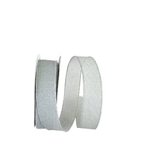 Sparkle Glimmer Radiance Silver Wired Edge Ribbon 1-1/2 Inch