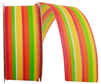 Bright Combo Wired Edge Ribbon 1-1/2 Inch for Wreaths