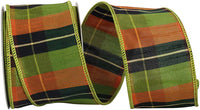 Tonal Plaid Dupioni Ribbon Multi 2-1/2 Inch for Bows