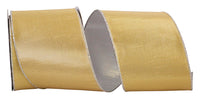 Dupioni Metallic Shine Ribbon 4 Inch Gold Silver 10Yds
