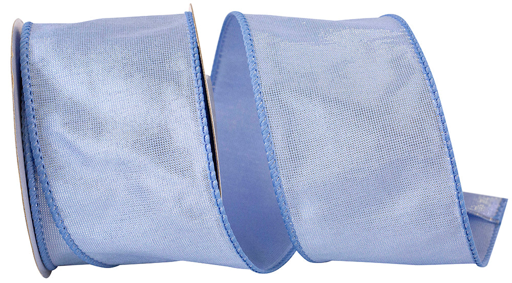 Glimmer Taffeta Wired Edge Ribbon Light 2-1/2 Inch 10 Yards