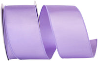 Purple 2-1 2 Inch Grosgrain Sheen Wired Edge Ribbon for Wreaths & Bows