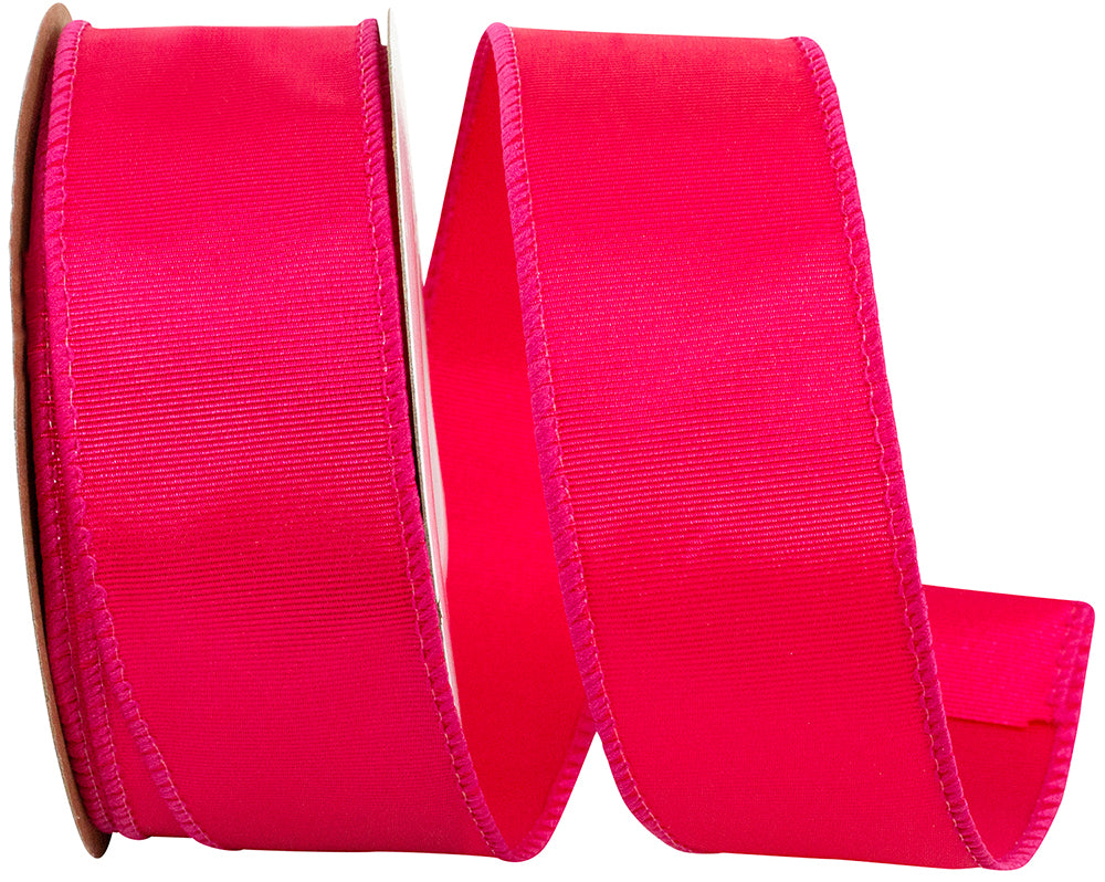 1-1 2 Inch Grosgrain Sheen Wired Edge Ribbon for Wreaths & Bows