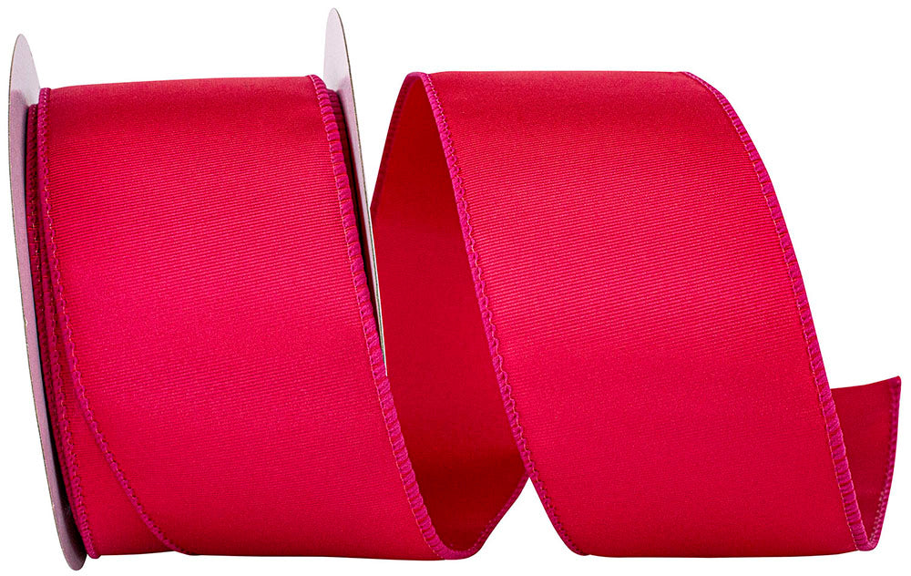2-1 2 Inch Grosgrain Sheen Wired Edge Ribbon for Wreaths & Bows
