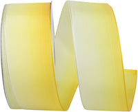 Ombre Wired Edge Ribbon Sunshine 1-1/2 Inch Taffeta