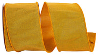 Mustard 2-1 2 Inch Malibu Sunset Wired Edge Ribbon for Wreaths & Bows