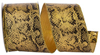 Gold Metallic Wired Edge Ribbon 2-1/2 Inch for Wreaths