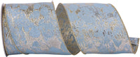 Brocade Metallic Wired Edge Ribbon 4 Inch Light 10Yds