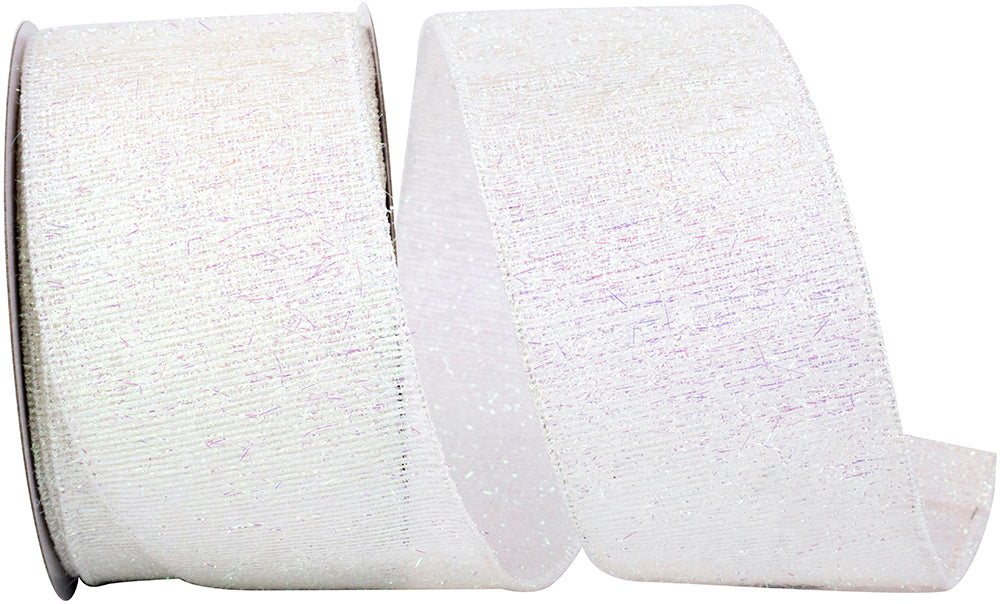 Iridescent Wired Edge Ribbon 2-1/2 Inch for Wreaths and Bows