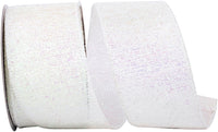 Iridescent Wired Edge Ribbon 2-1/2 Inch for Wreaths and Bows