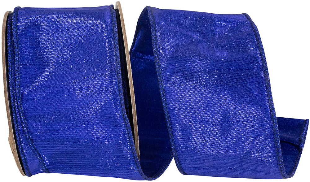 Royal Metallic Dupioni Wired Edge Ribbon 2-1/2 Inch