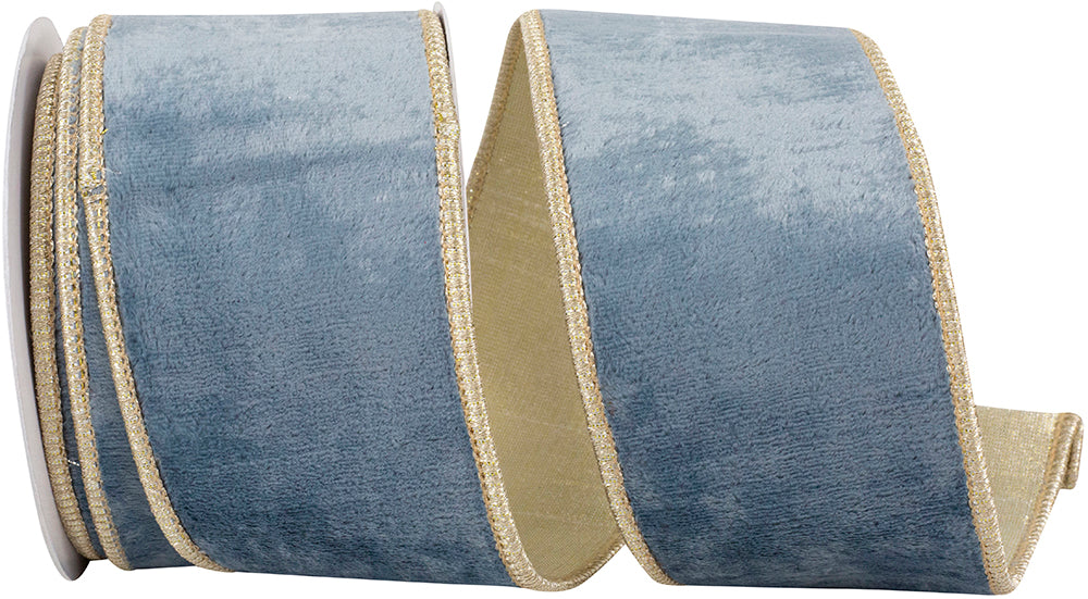 Velvet Plush Texture Sky Ribbon 2-1/2 Inch for Bows