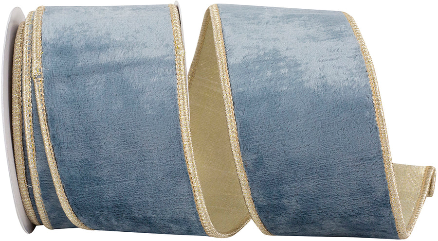 Velvet Plush Texture Sky Ribbon 2-1/2 Inch for Bows