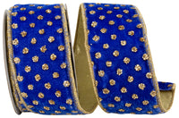 Royal Glitter Plush Velvet Ribbon 2-1/2 Inch for Bows