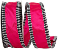 Cyclamen Satin Deluxe Wired Edge Ribbon 1-1/2 Inch
