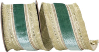 Aqua Velvet Ribbon 4 Inch Wired Edge for Wreaths and Bows