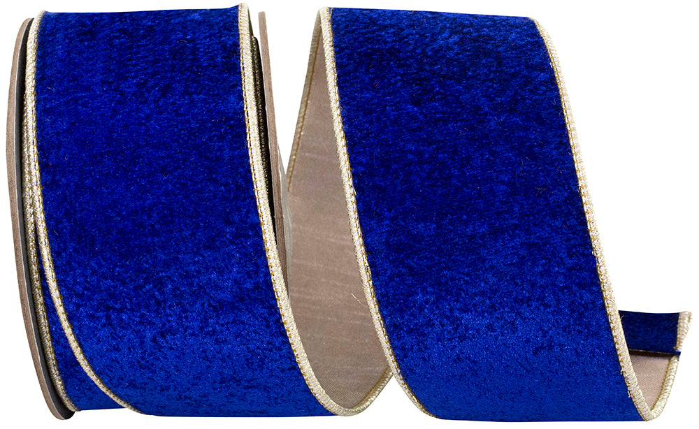 Cobalt Plush Royal Velvet Ribbon 2-1/2 Inch for Bows
