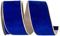 Cobalt Plush Royal Velvet Ribbon 2-1/2 Inch for Bows