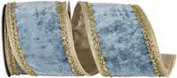 4 Inch French Velvet Touch Wired Edge Ribbon for Wreaths
