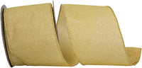 Glimmer Sparkle Gold Metallic Wired Edge Ribbon 4 Inch