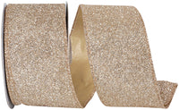 Glitter Metallic Display Ribbon 2-1/2 Inch Gold Silver