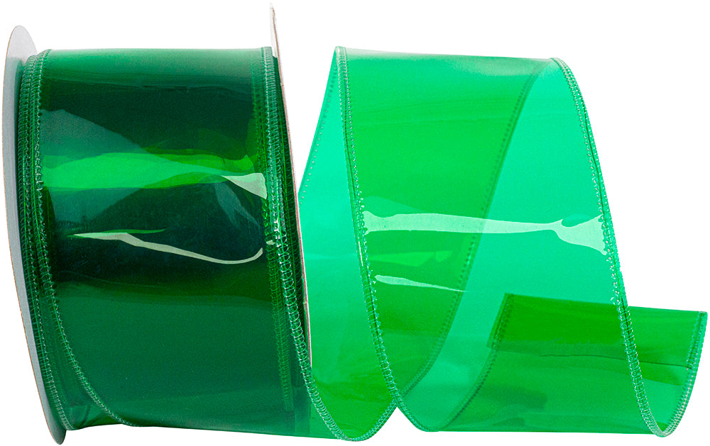 Holiday 2-1 2 Inch Jelly Vinyl Ribbon Wired Edge for Wreaths & Bows