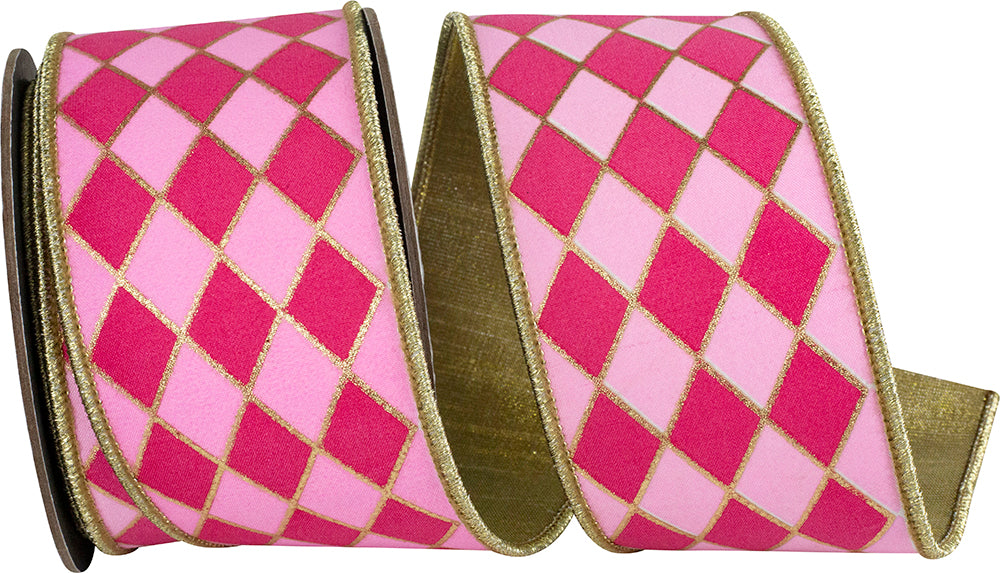 Fuchsia Pink 2-1/2 Inch Wired Edge Ribbon for Wreaths