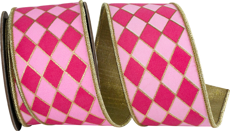 Fuchsia Pink 2-1/2 Inch Wired Edge Ribbon for Wreaths