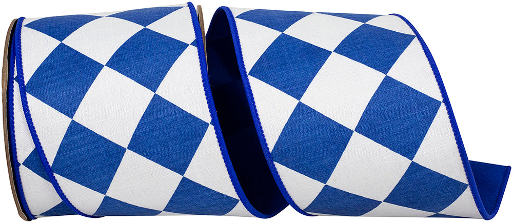 Royal White 4 Inch Wired Edge Dupioni Ribbon for Bows