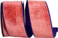 Multi Velvet Plush Deluxe Wired Edge Ribbon 2-1/2 Inch
