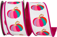 Fuchsia Wired Edge Ribbon 2-1/2 Inch for Wreaths and Bows